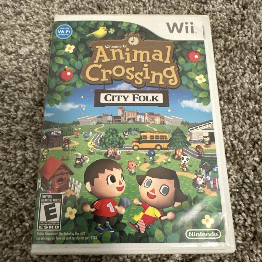 Animal Crossing: City Folk (Nintendo Wii, 2008) CIB Tested Working